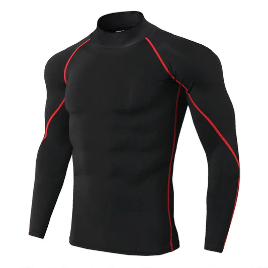 Winter Black Compression Shirt for Man